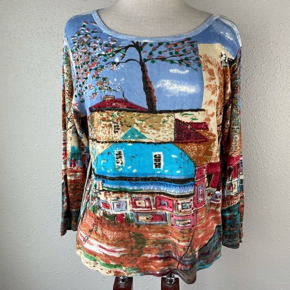 Half Moon Bay Sequined Top Size M EUC